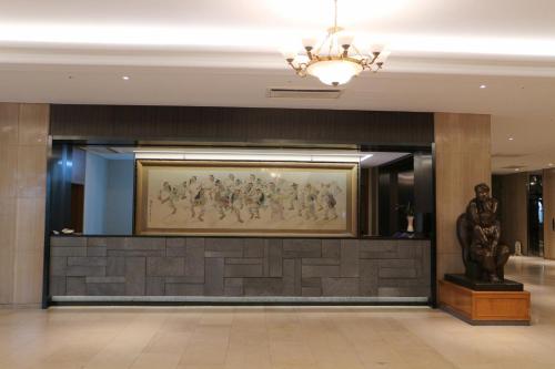 Ο χώρος του λόμπι ή της ρεσεψιόν στο Busan Tourist Hotel