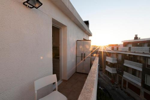 Balkoni atau teres di Apartamentos Apolo Somo