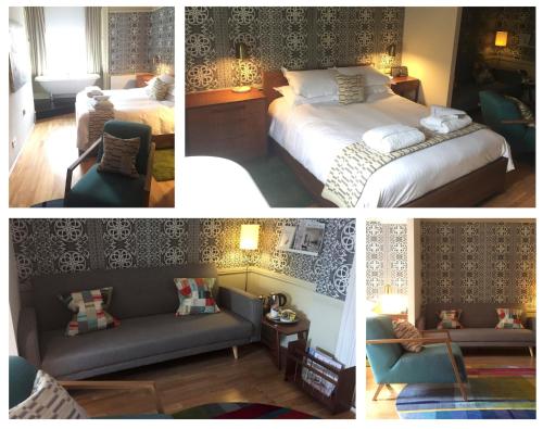 Una cama o camas en una habitación de manorhaus RUTHIN - manorhaus collection