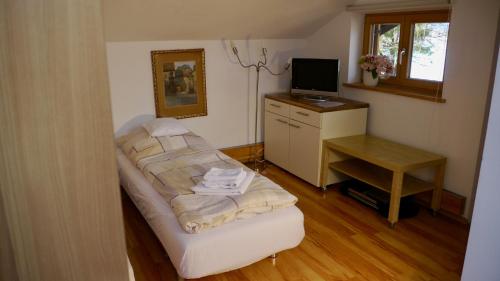 TV a/nebo společenská místnost v ubytování Apartment Kobellstrasse