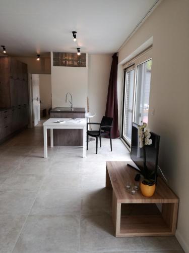 Kuchyň nebo kuchyňský kout v ubytování Vakantieverblijf Volmolen B&B