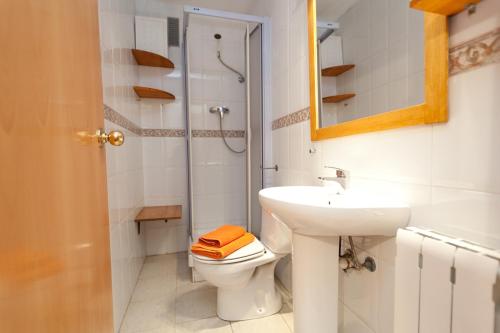 Kylpyhuone majoituspaikassa Penthouse Vallespir