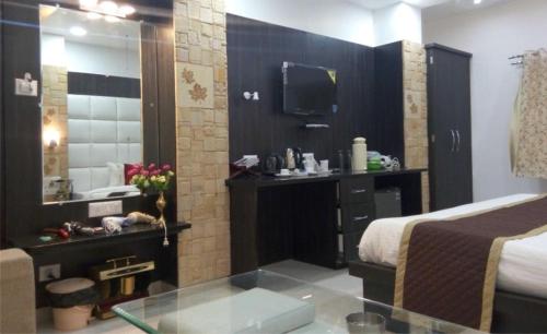 Ένα μπάνιο στο Hotel Bhagyodaya Residency Bhilwara