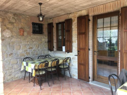 Dining area in a vendégházakat