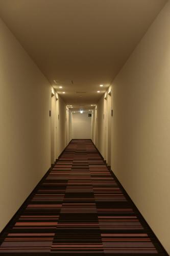 a long corridor with a rug on the floor at the b akasaka-mitsuke in Tokyo