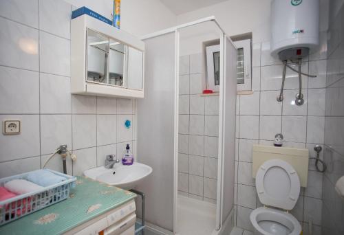 Ένα μπάνιο στο Apartments Gloria