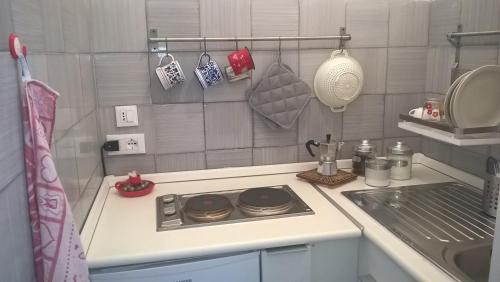 Kuchyň nebo kuchyňský kout v ubytování Splendido Affaccio