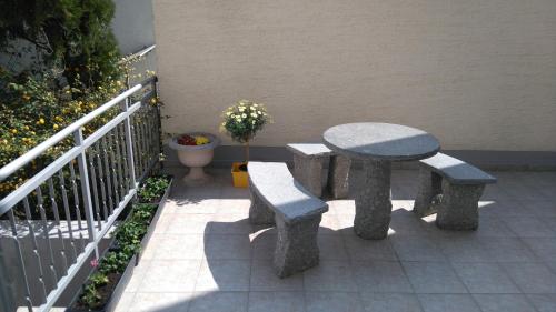 Μπαλκόνι ή βεράντα στο Hotel Arheilger Hof