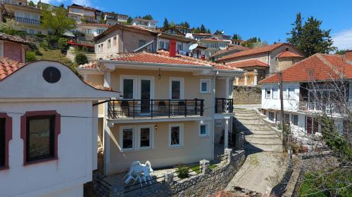a group of houses on top of a hill at Apartment and Studio Damjan in Ohrid