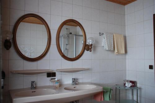 Koupelna v ubytování Haus Grundner
