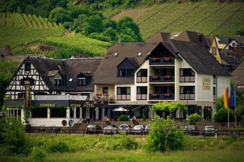a hotel in a village with a vineyard at Hotel Sewenig in Müden
