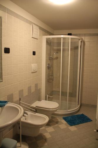 Koupelna v ubytování La Casa della Coccinella