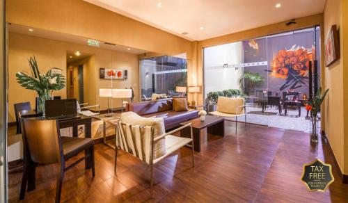 Гостиная зона в The Glu Boutique Hotel - Palermo Soho