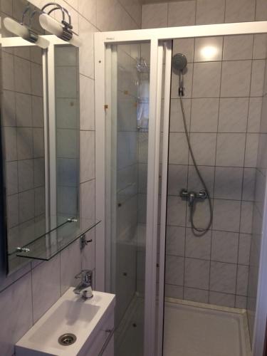 Koupelna v ubytování Guesthouse