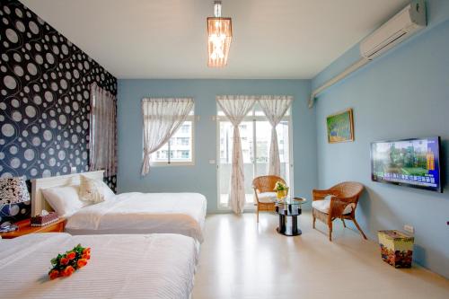Postel nebo postele na pokoji v ubytování Vicking Guesthouse