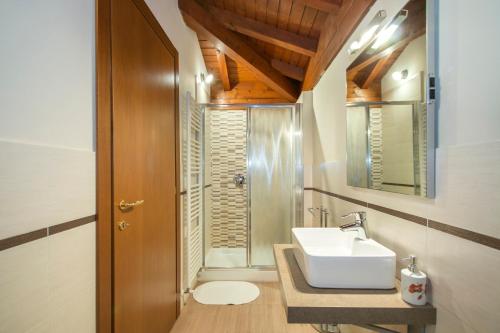 Koupelna v ubytování Casa Ceruti