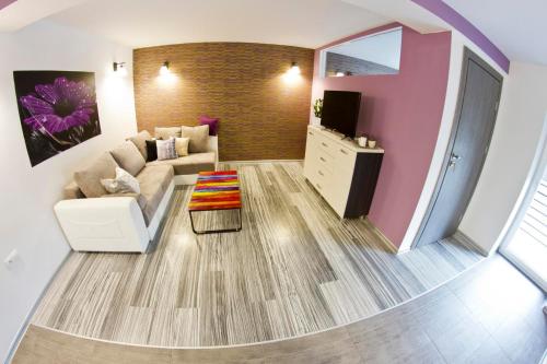 Posezení v ubytování Park Apartament