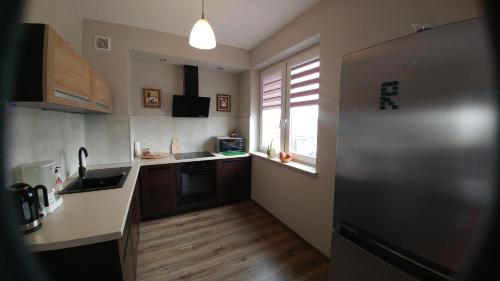 Η κουζίνα ή μικρή κουζίνα στο Polhouse Apartamenty