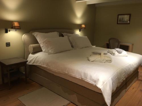 Postel nebo postele na pokoji v ubytování B&B d'Oude Brouwerij