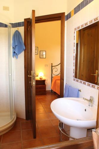 Bilik mandi di Agriturismo Campesi casale tra le vigne