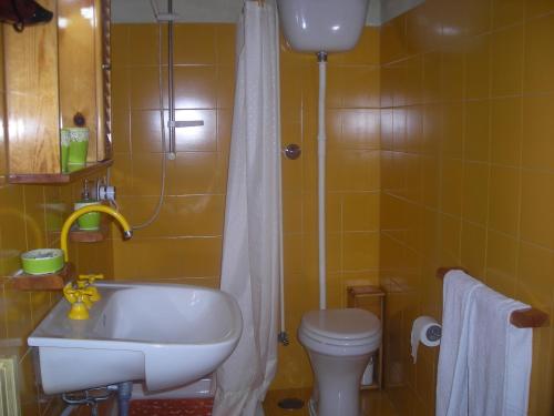 Koupelna v ubytování B&B L'Arcobaleno