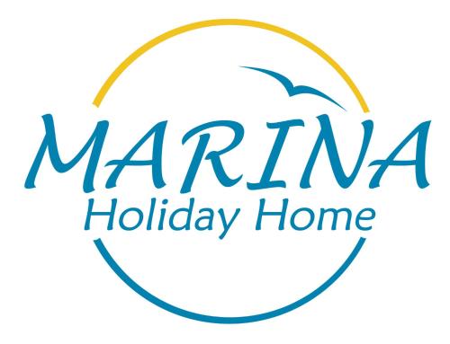 a sign for a holiday home in a circle with the words mariana holiday home at Marina Holiday Home in Pizzo