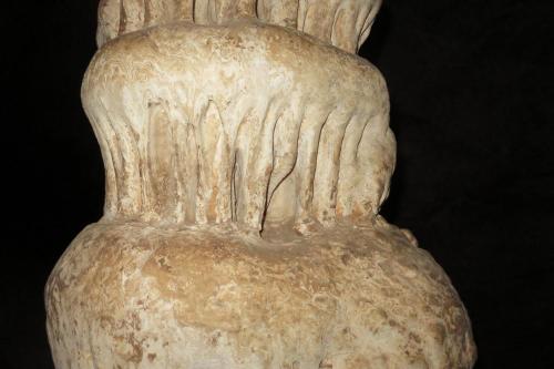 a close up of a stone vase at Hotel Antequera Rural Fortes La Nuit in Mollina