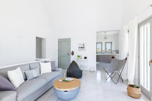 Χώρος καθιστικού στο Villa Vinea Santorini