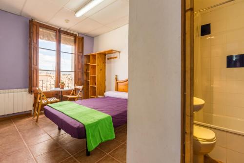 Un pat sau paturi într-o cameră la Alberg La Solana