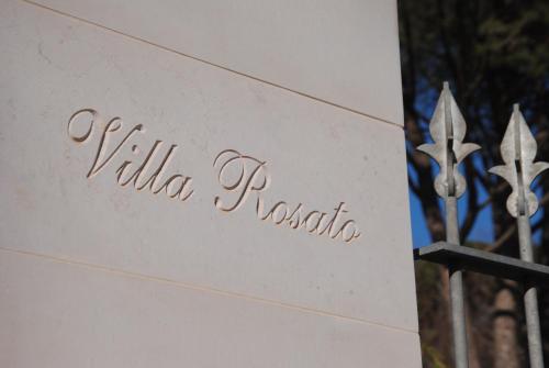 a sign for a villa ricordo on a building at Villa Rosato in Selva di Fasano