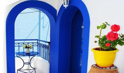 Balkoni atau teres di Psaras Apartments