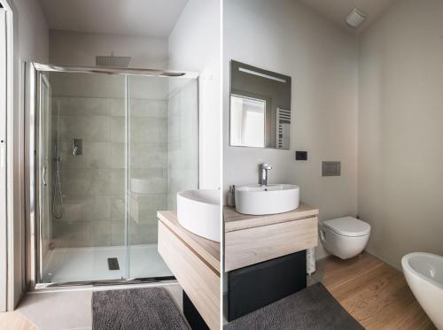 Et badeværelse på Residence Rizzoli-Suites Apartments