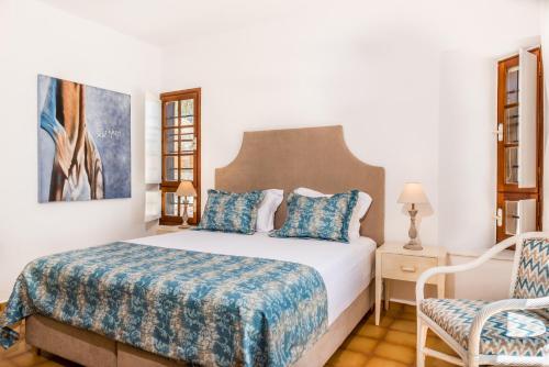 Кровать или кровати в номере Alianthos Villa