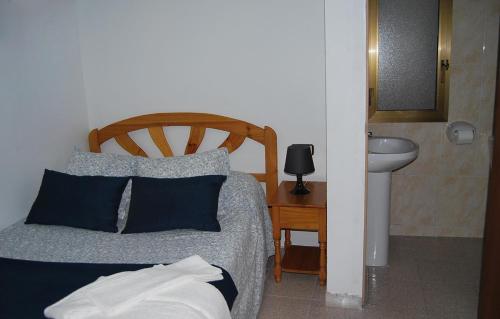 Krevet ili kreveti u jedinici u okviru objekta Hostal La Masia