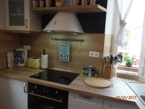 Kuchyň nebo kuchyňský kout v ubytování Apartment Marta