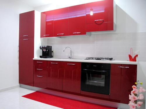 Dapur atau dapur kecil di Diamante dello Jonio