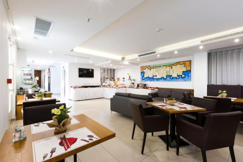 TV a/nebo společenská místnost v ubytování Hotel Marul