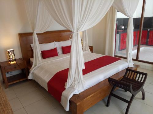 Katil atau katil-katil dalam bilik di Villa Esa Ubud