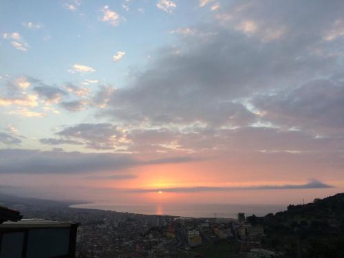 a sunset from the top of a hill at Relais Villa Giuliana in Licata