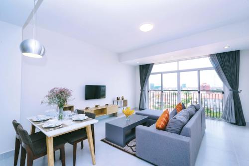 Zona de estar de Sun Apartment