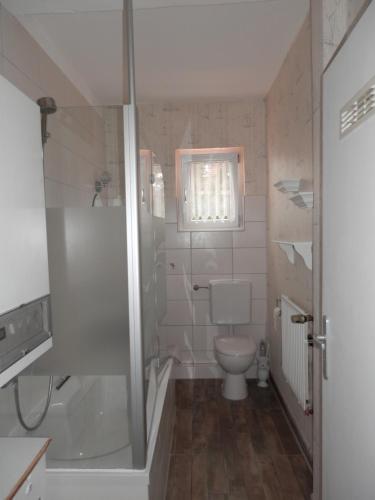 Koupelna v ubytování Rheingauer Fewo am Schulhaus