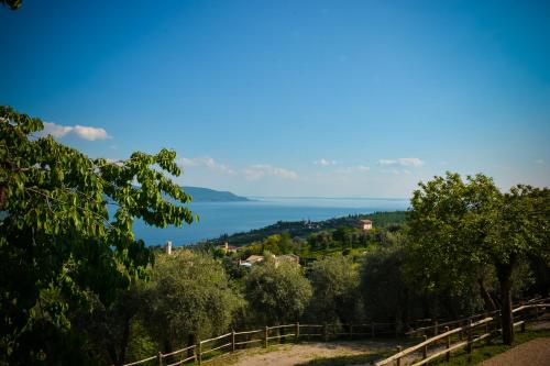 a view of the lake from a hill at Cascina Varini in Gargnano
