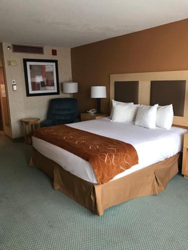Llit o llits en una habitació de Trip Hotel Ithaca