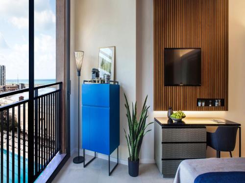 Katil atau katil-katil dalam bilik di Dan Accadia Herzliya Hotel