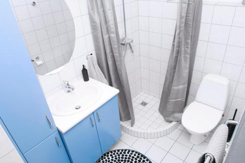Ένα μπάνιο στο Briet Apartments Akureyri