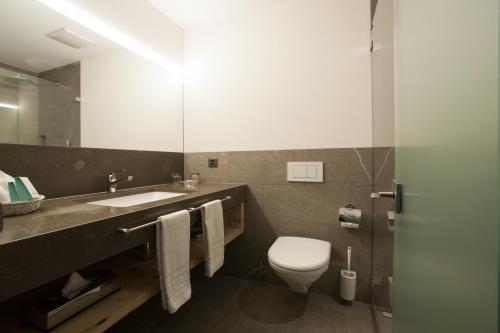Koupelna v ubytování Hotel Albris