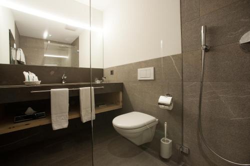 Koupelna v ubytování Hotel Albris