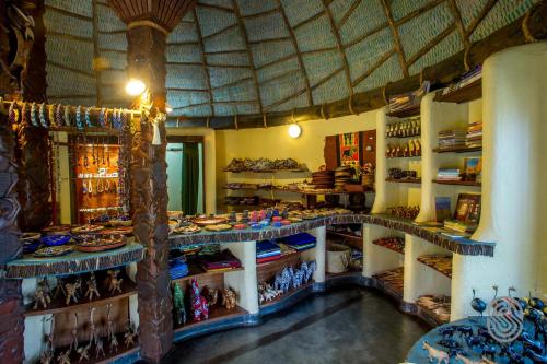 a store with a lot of items on display at Serengeti Serena Safari Lodge in Serengeti National Park