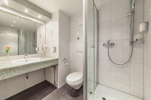 Koupelna v ubytování Hotel Strohgäu