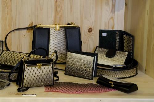 a group of bags sitting on top of a table at Märchenhotel 3 Sterne Superior Waldpension Nebelstein in Harbach